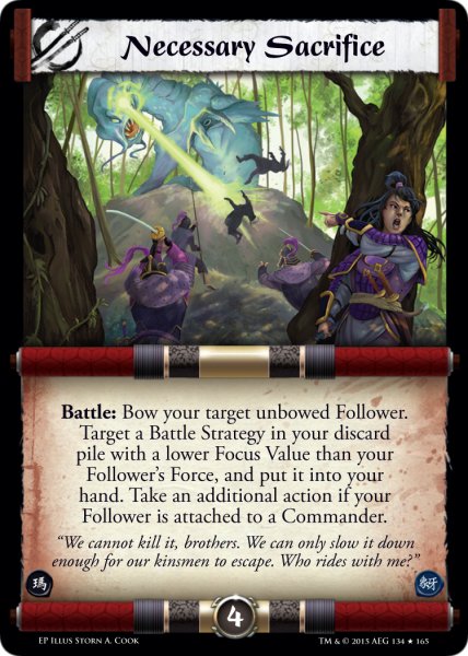 Necessary Sacrifice FOIL